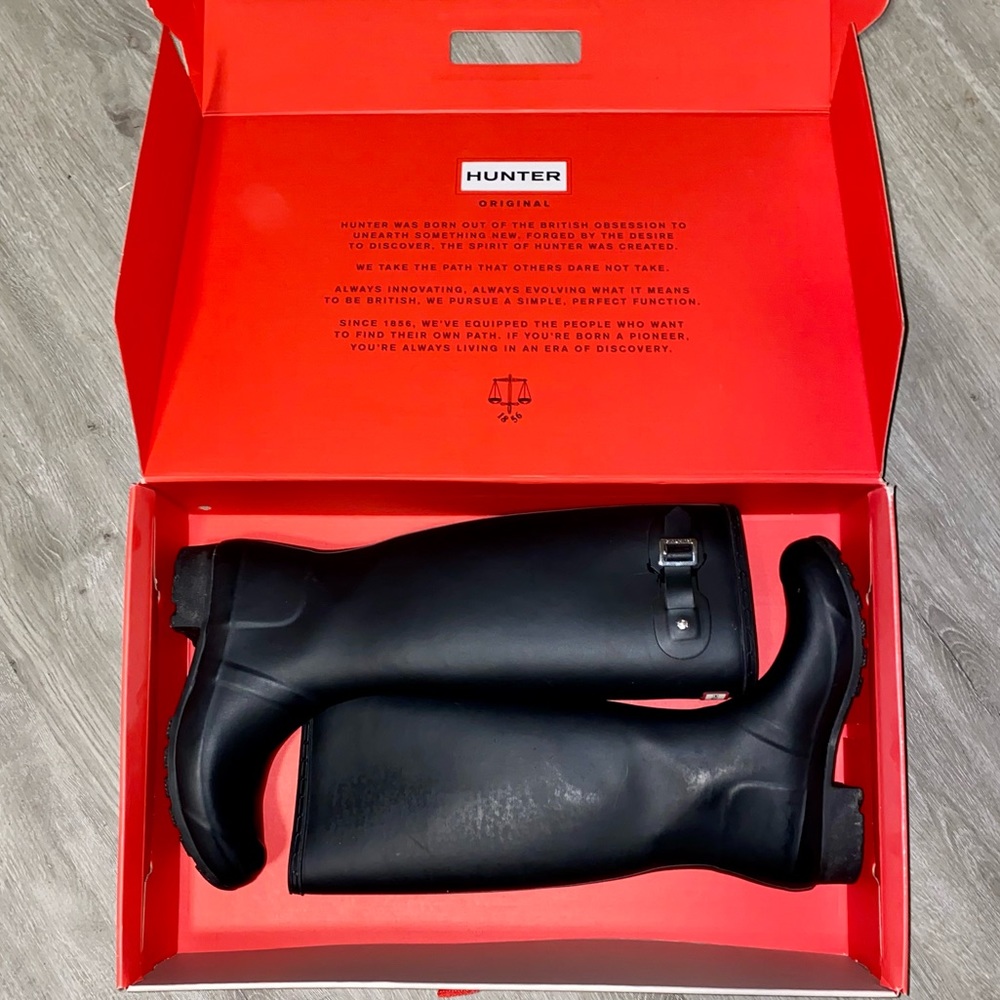HUNTER Original Tour Rain Boots - Matte Black